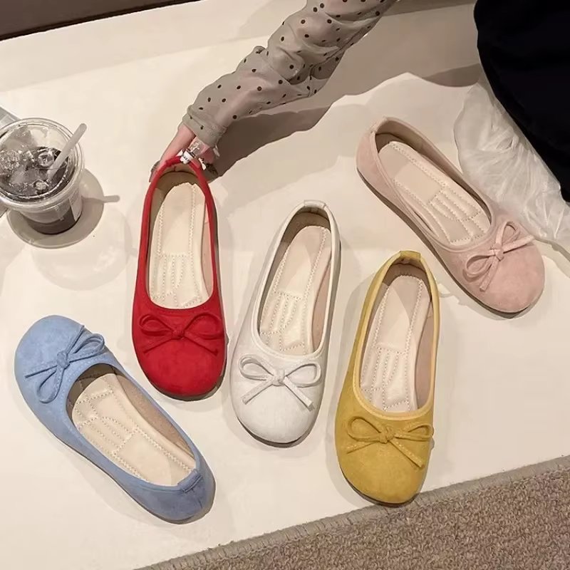 Chaussures plates de luxe 2026 à bout rond
