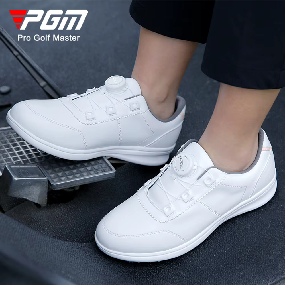 PGM XZ340 baskets de Golf pour femmes imperméable anti-dérapant microfibre laçage rapide ultraléger confortable chaussure d'amortissement à rebond élevé