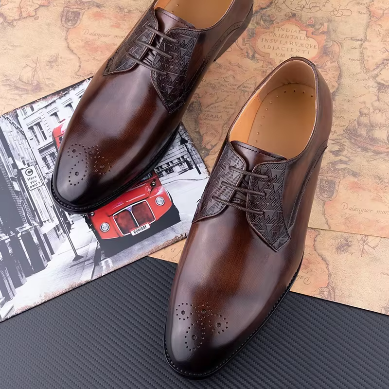 Chaussures en cuir de luxe pour hommes