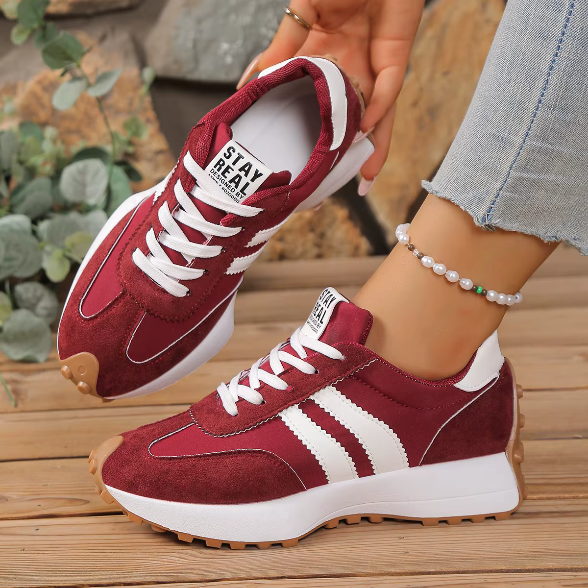 2025 femmes baskets printemps nouveau luxe plat confortable sans lacet doux tendance