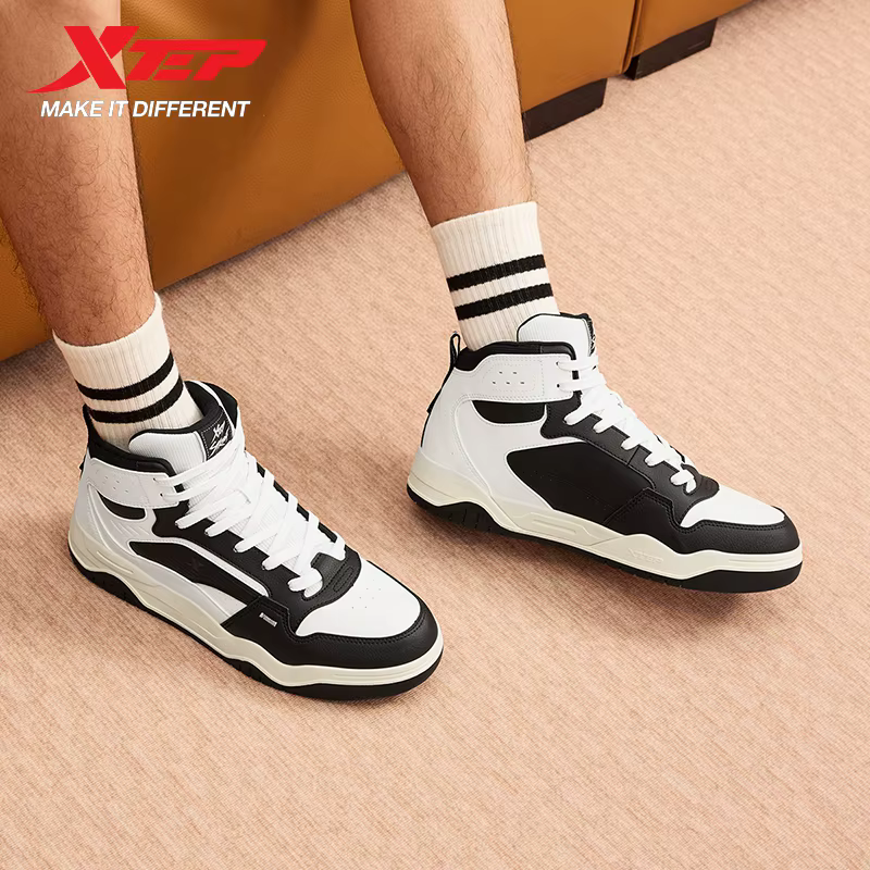 Xtep décontracté chaussures pour hommes Style de rue respirant mode Absorption des chocs durabilité coussin loisirs extérieur Sneaker 875319310001