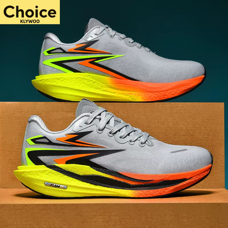 Chaussures de course Marathon pour hommes avec plaque carbone
