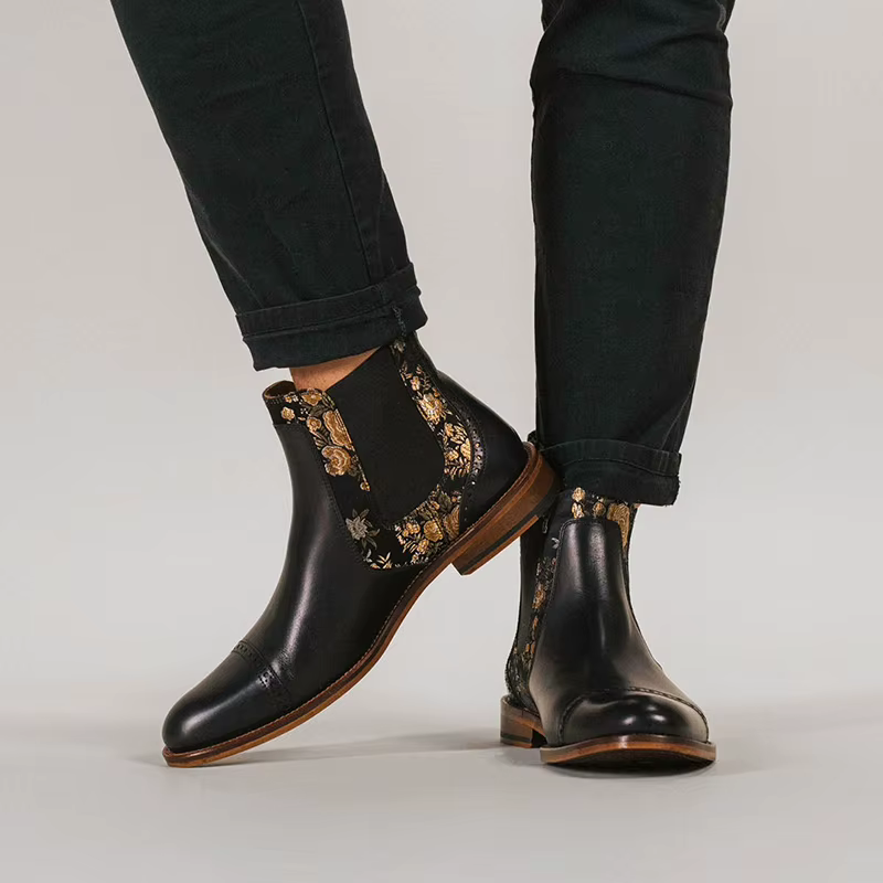 StephanBoots-Chaussures de travail brodées pour hommes