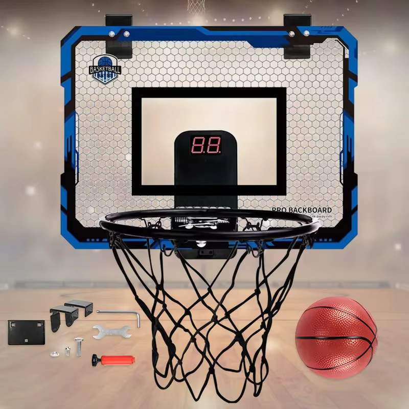 Mini cerceau de basket-ball pour enfants, avec tableau de bord électronique, panneau de Sport, accessoire d'excersise d'extérieur et d'intérieur, jouets de jeu amusants
