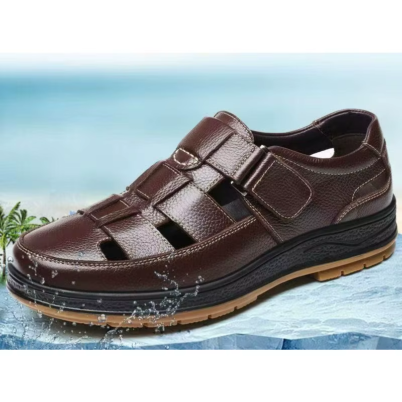 Chaussures d'été en cuir pour hommes