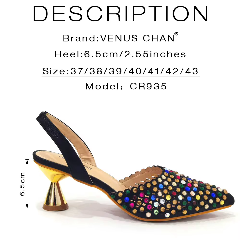 Venus Chan-Chaussures de Mariage à Talons Hauts et Pointus INS