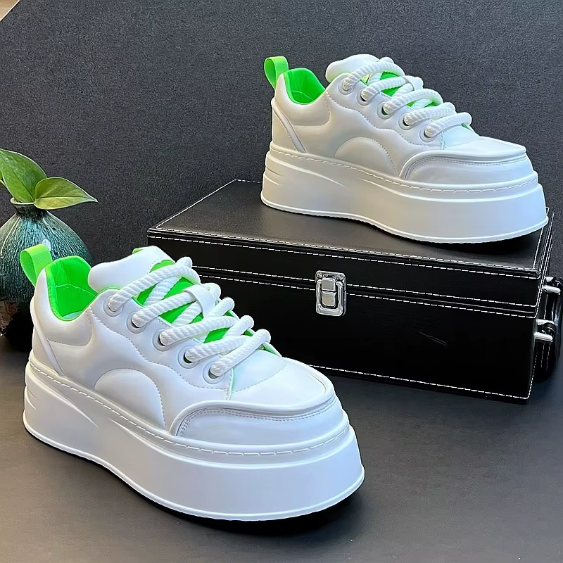 Chaussures décontractées respirantes à semelle épaisse pour hommes