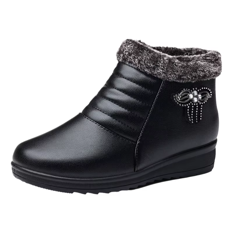 Chaussures d'hiver confortables doublées de polaire