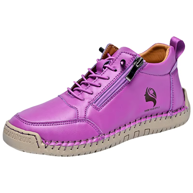 Chaussures plates pour femmes faites à la main