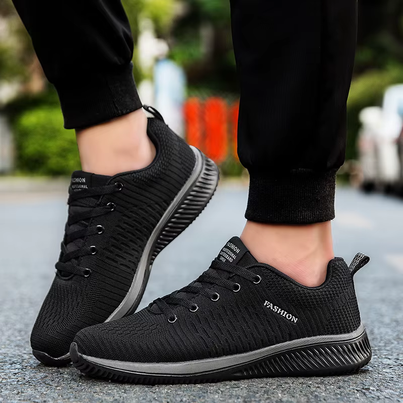 Baskets hommes course marche tricot chaussures mode décontracté haute qualité Sport athlétique gymnase léger