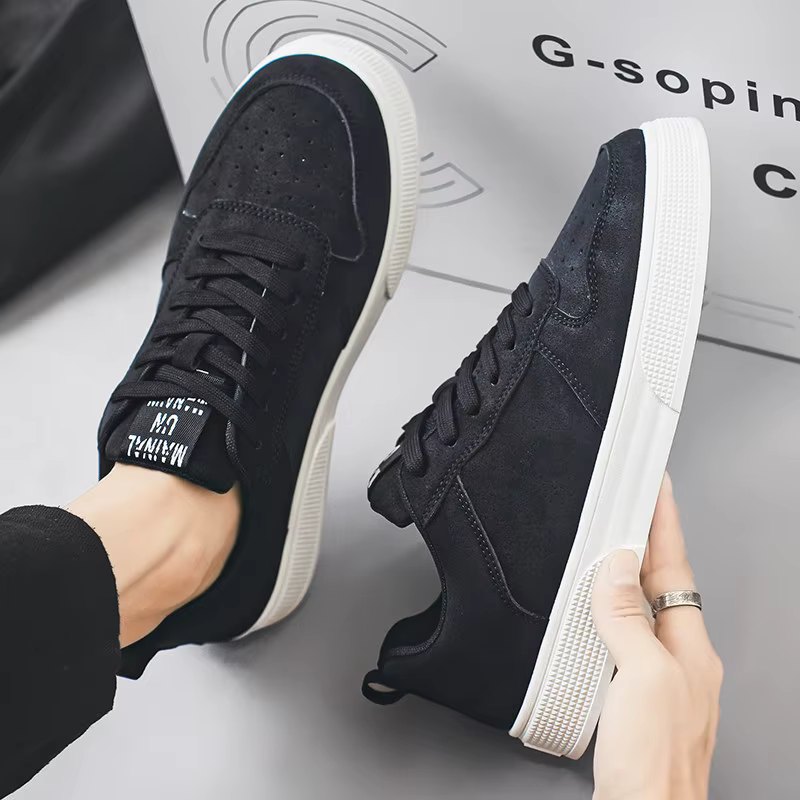 Baskets basses vertes pour hommes