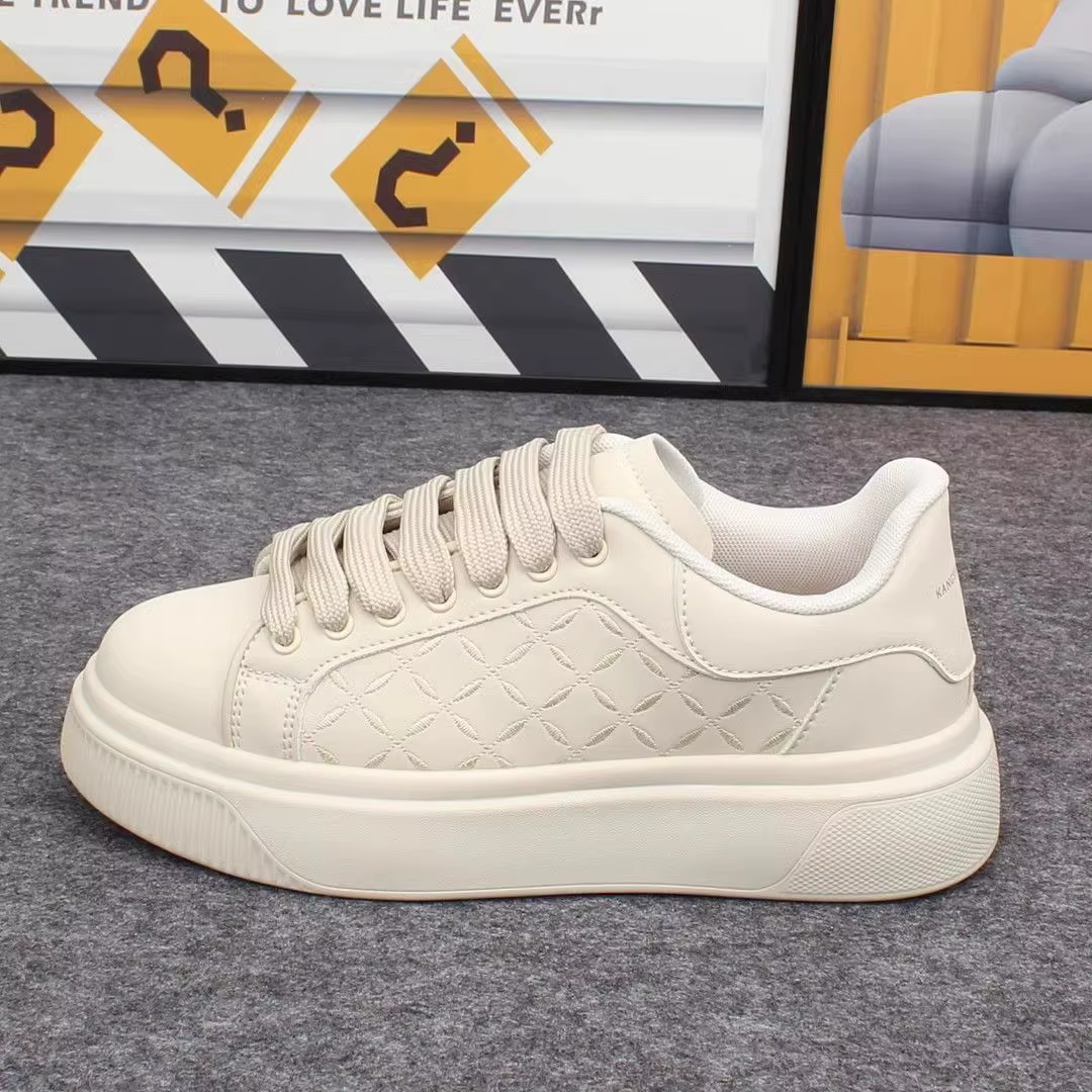 Chaussures de luxe pour hommes 2026 – Baskets en cuir à semelle épaisse