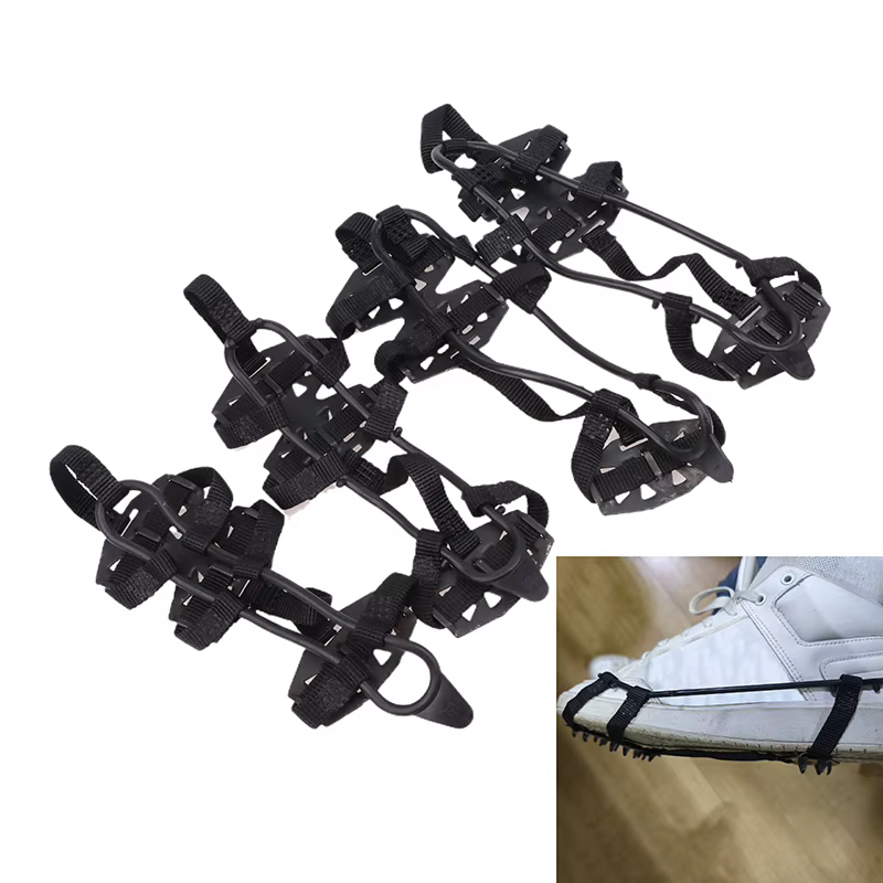 Crampons coordonnants M L pour chaussures, couvre-chaussures, 24 dents, poignées à glace, bottes de randonnée, chaussures d'escalade, pointes d'escalade, 1 paire