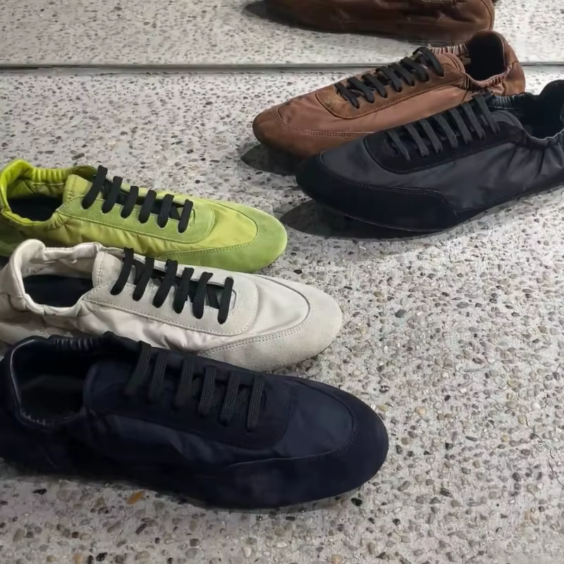 Baskets en cuir véritable pour femmes