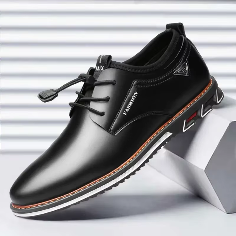 Chaussures en cuir PU de style britannique pour hommes