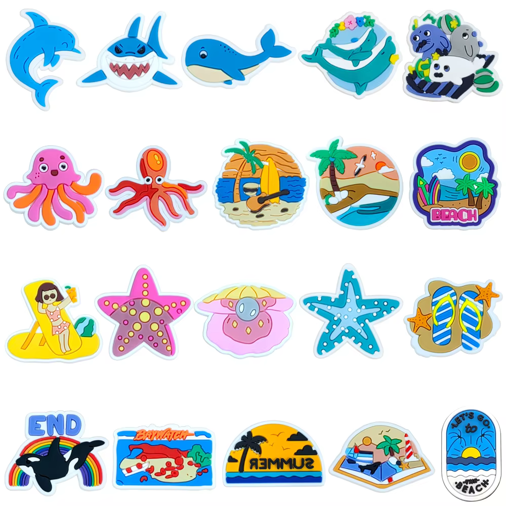 Breloques de chaussures de plage