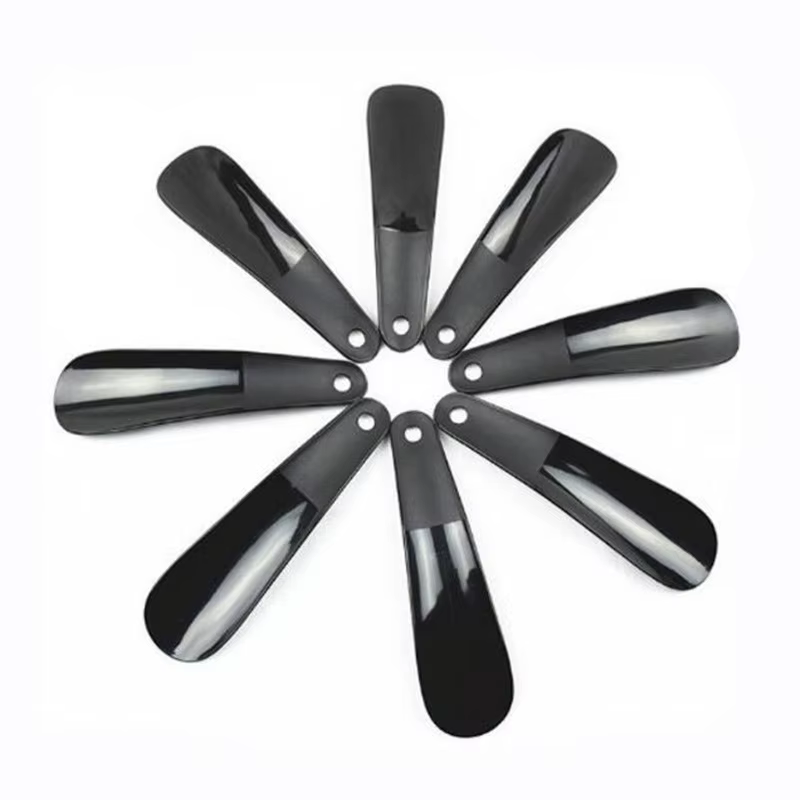 1 pièces 4 pièces 16cm cornes de chaussures professionnel noir en plastique corne de chaussure cuillère forme chausse-pied lève-chaussures Flexible robuste Slip