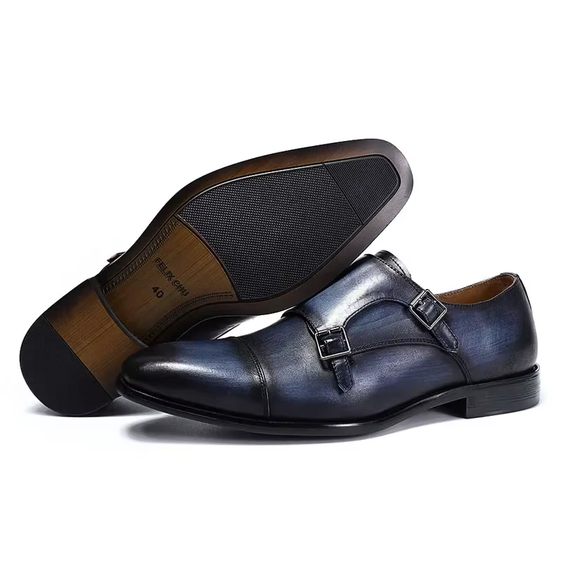 Mode marron noir hommes mocassins chaussures robe élégante costume formel chaussure en cuir respirant antidérapant à la