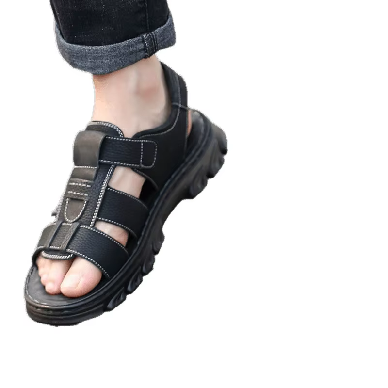 Chaussures de plage en cuir pour hommes