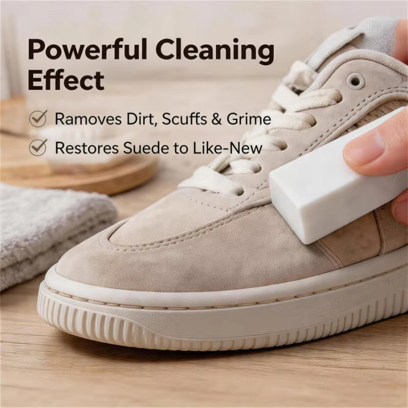 Gomme Nettoyante Blanche pour Chaussures - Détachant Sans Eau pour Baskets