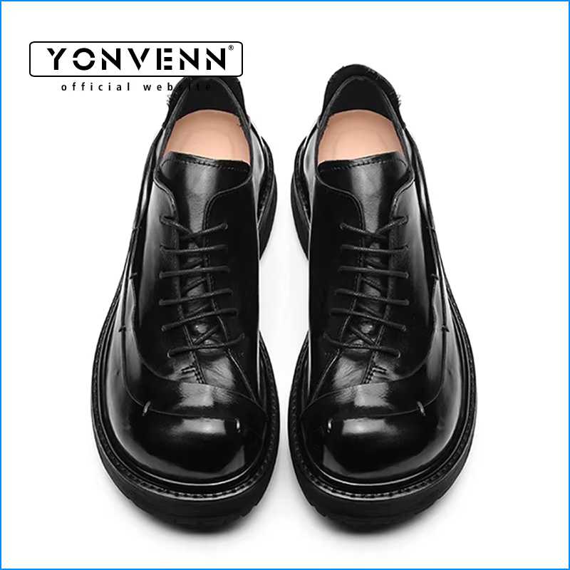 Derby en cuir de cheval au design Original