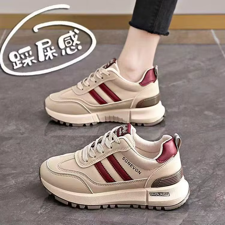 Baskets Femme 2026 – Nouvelles Chaussures Vulcanisées Tendance à Semelle Épaisse pour Femmes