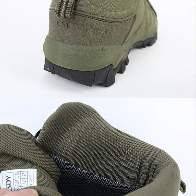Lynjacye marque ESDY mi coupe hommes bottes de randonnée avec bouton en dentelle rapide chaussures d'escalade femmes