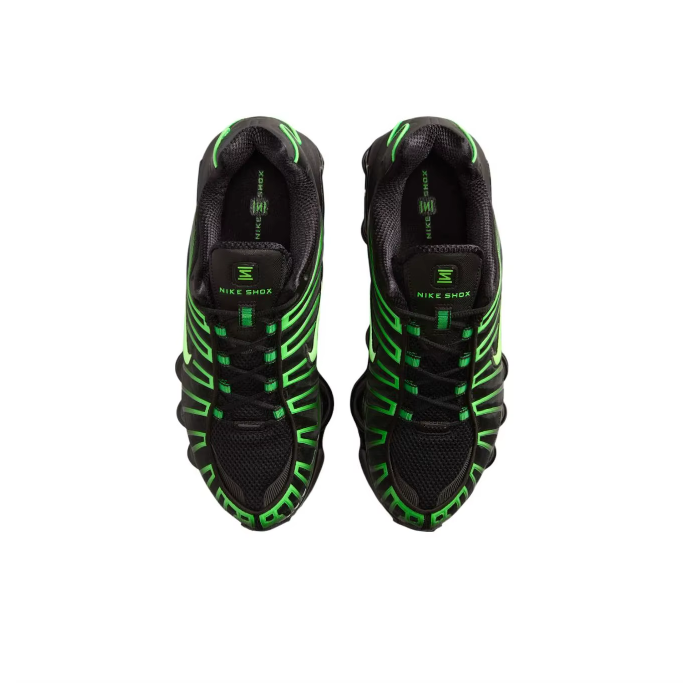 Nike Shox TL Series Chaussures décontractées basses unisexes Noir Vert