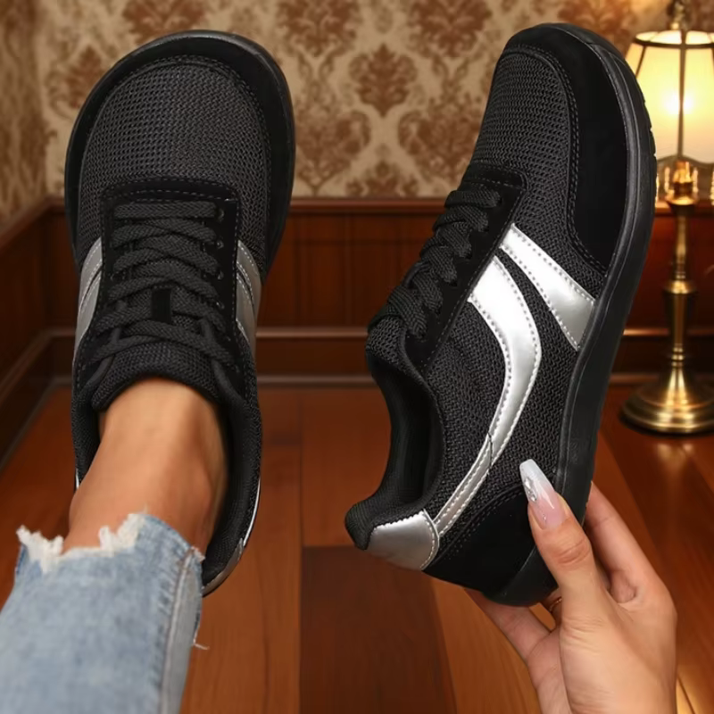 Chaussures à bout large pour femmes baskets pieds nus décontracté