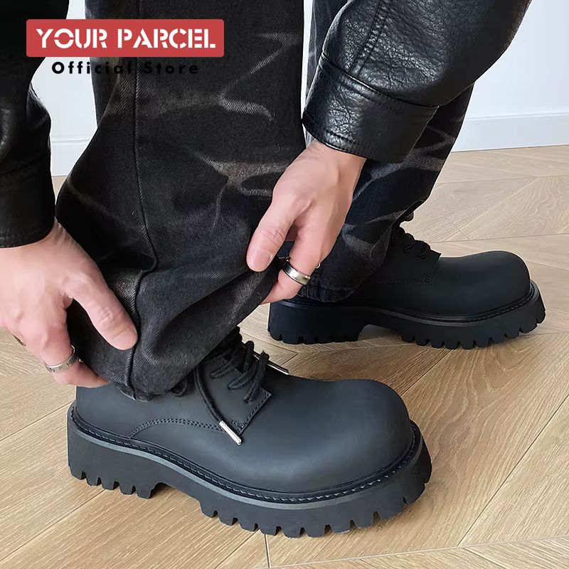Chaussures en cuir mat pour hommes