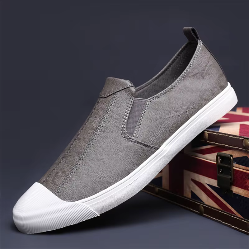 Chaussures décontractées en cuir PU pour hommes