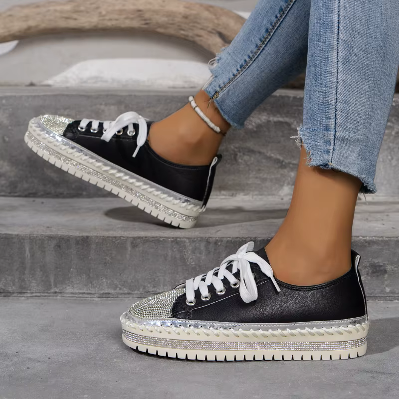 Baskets à plateforme peu profondes pour femmes