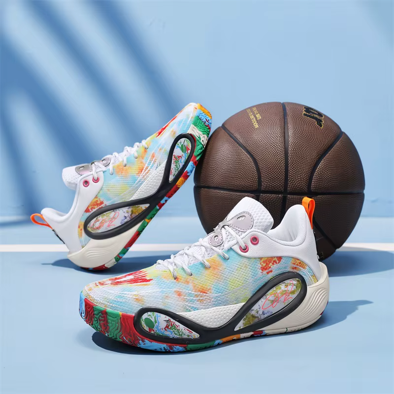 Chaussures de basket-ball pour hommes - respirantes, amortissantes, antidérapantes, chaussures de course résistantes - pour l'entraînement physique et les sports.
