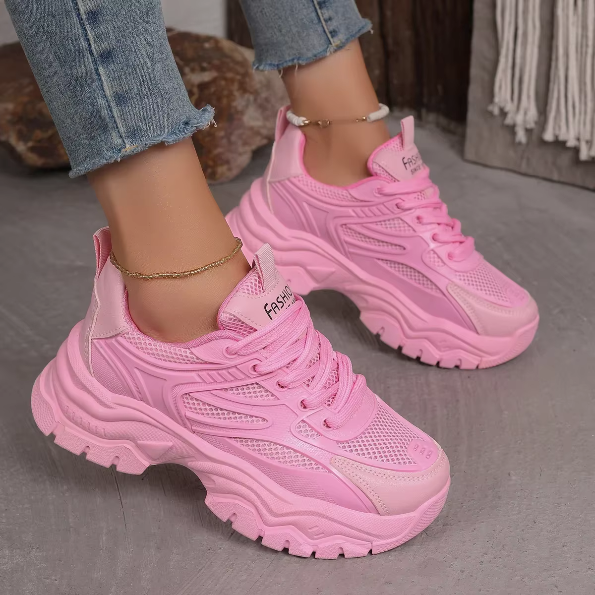 Baskets Chunky Femme 2026 Nouvelle Collection – Chaussures de Sport Légères et Tendance