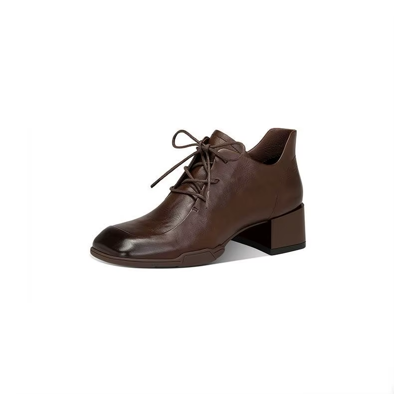 Chaussures Mary Jane en cuir véritable avec semelle intérieure en peau de mouton pour femme