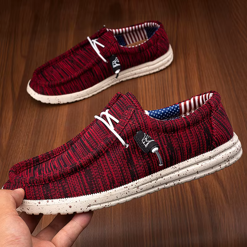 Mocassins bateau respirants pour hommes 2026 – Chaussures décontractées légères en toile à lacets – Zapatos Para Hombre