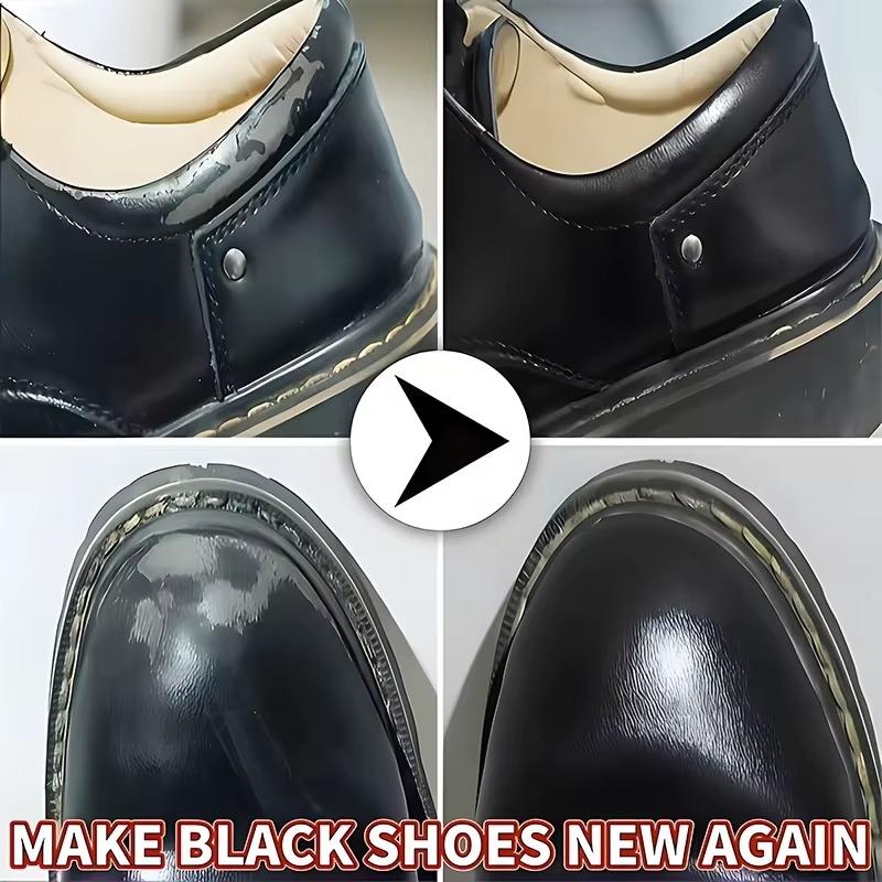 KJM Remplisseur de réparation de chaussures noir : formule chimique à séchage rapide – Fixation des rayures pour