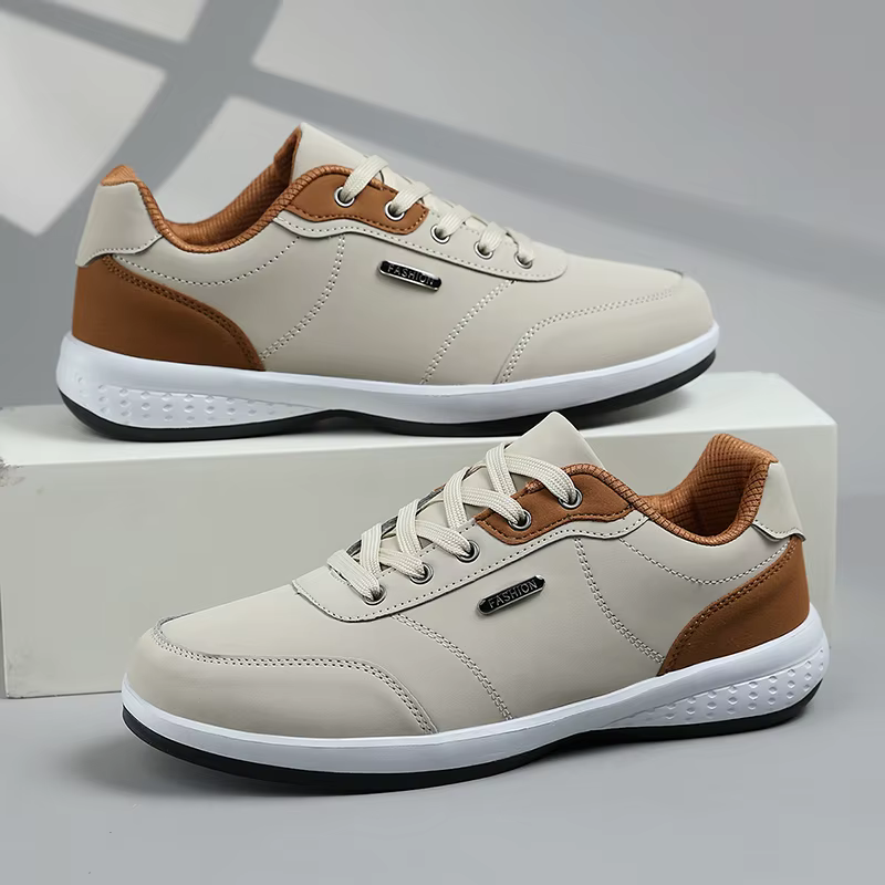 Nouvelles Chaussures de Sport 2026 en Cuir Imperméables Décontractées Antidérapantes à Absorption des Chocs pour Hommes – Idéales pour la Course et le Tennis