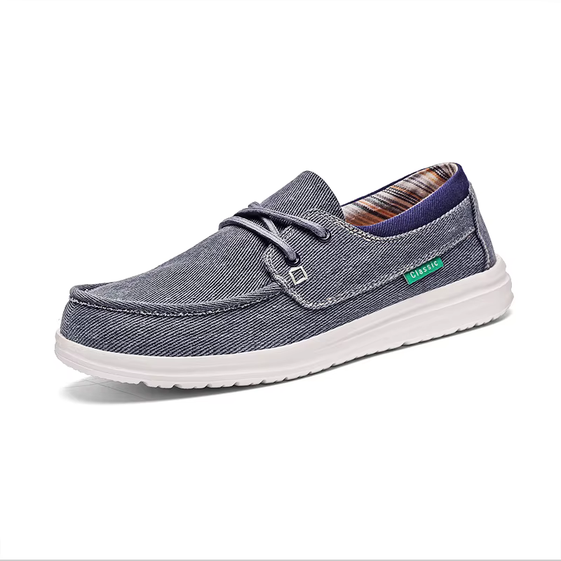 Mocassins d'été en toile pour hommes