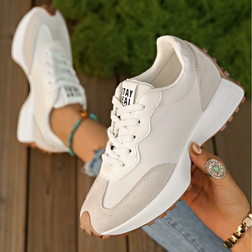 Femmes baskets chaussures de marche décontractées femme automne mode à lacets