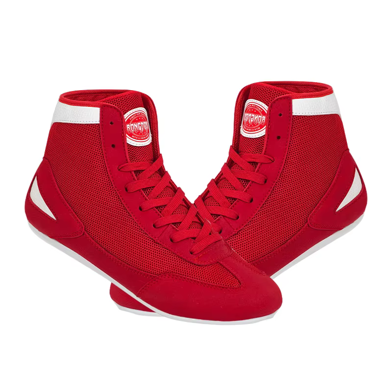 Chaussures de boxe montantes Sanda Combat formation