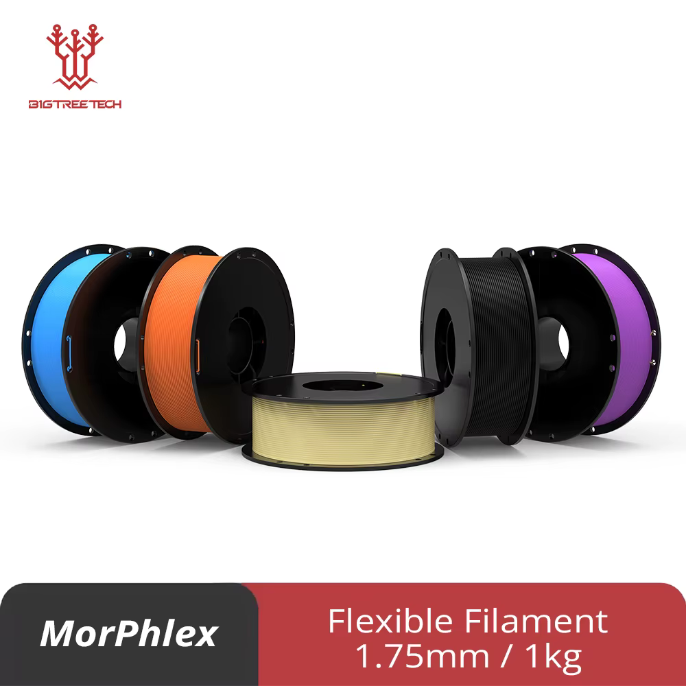 BIQU MorPhlex imprimante 3D Filament Flexible 1kg 1.75mm 90A/75A pour chaussures d'impression 3D matériaux accessoires d'imprimantes 3D