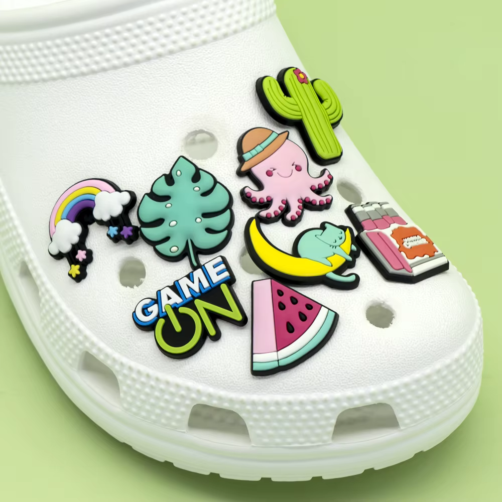 Breloques de chaussures de parfum de Piano rose arc-en-ciel