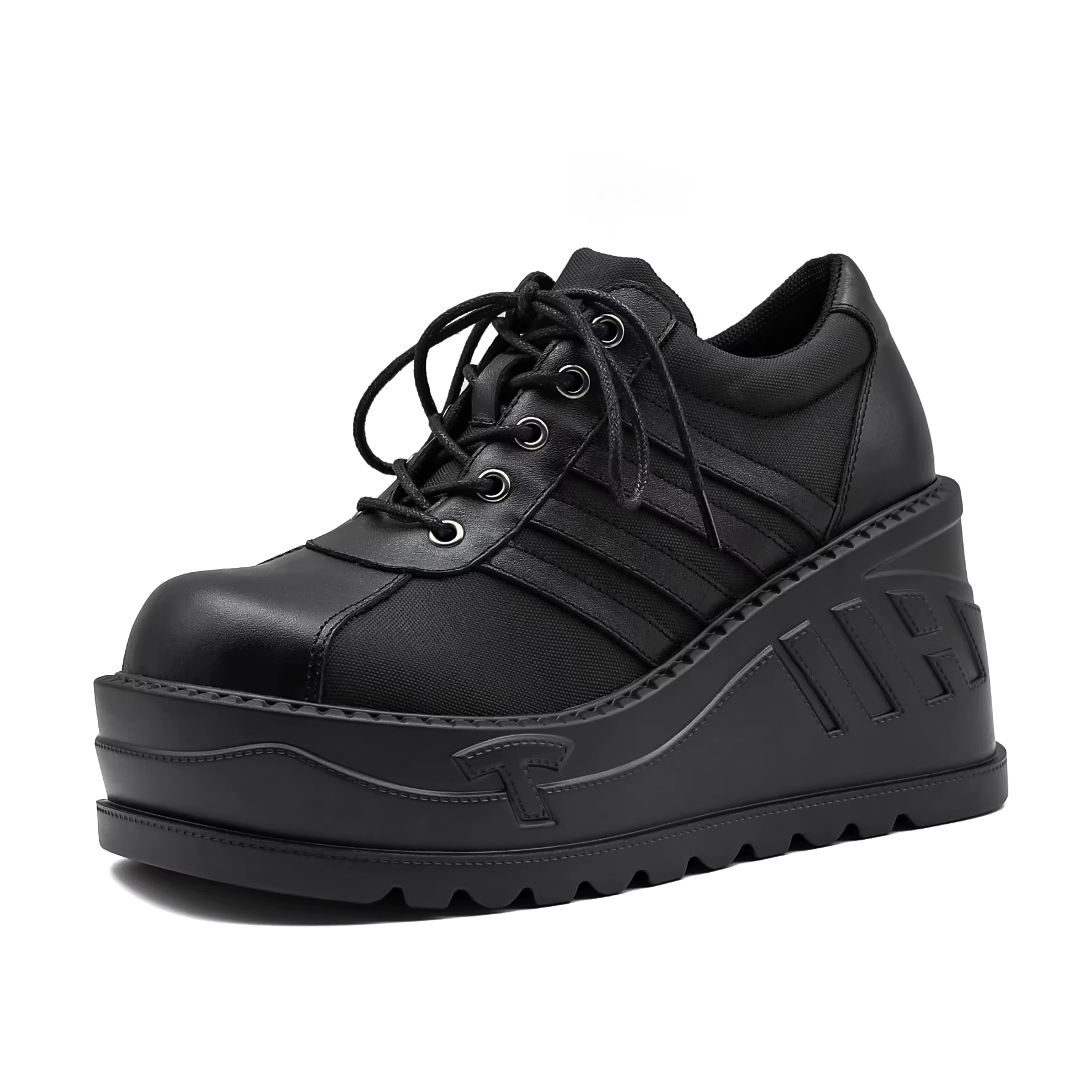 Bottes Gothiques à Semelles Compensées pour Femme