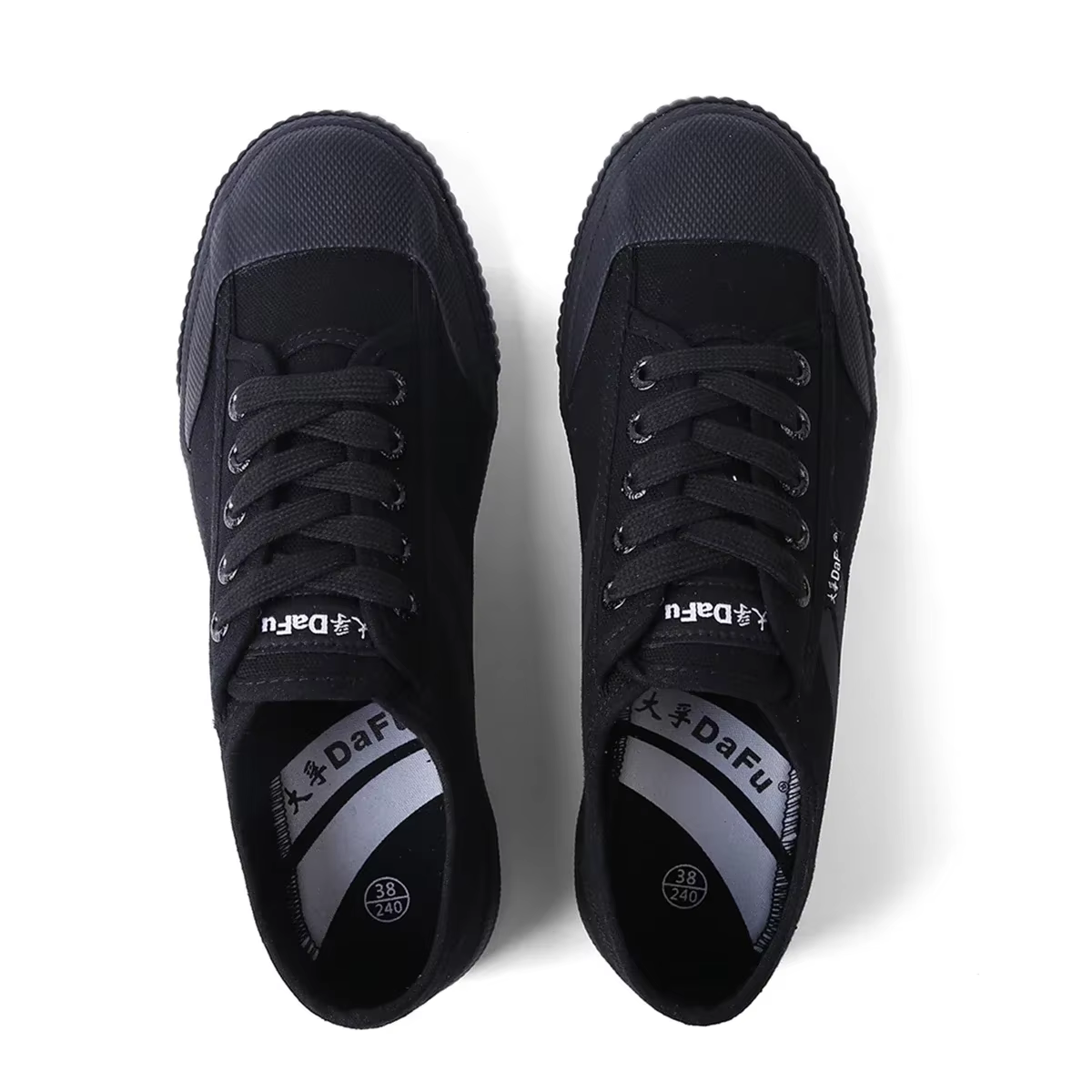 DaFu Shoes Baskets classiques améliorées Arts martiaux All Black Shoes