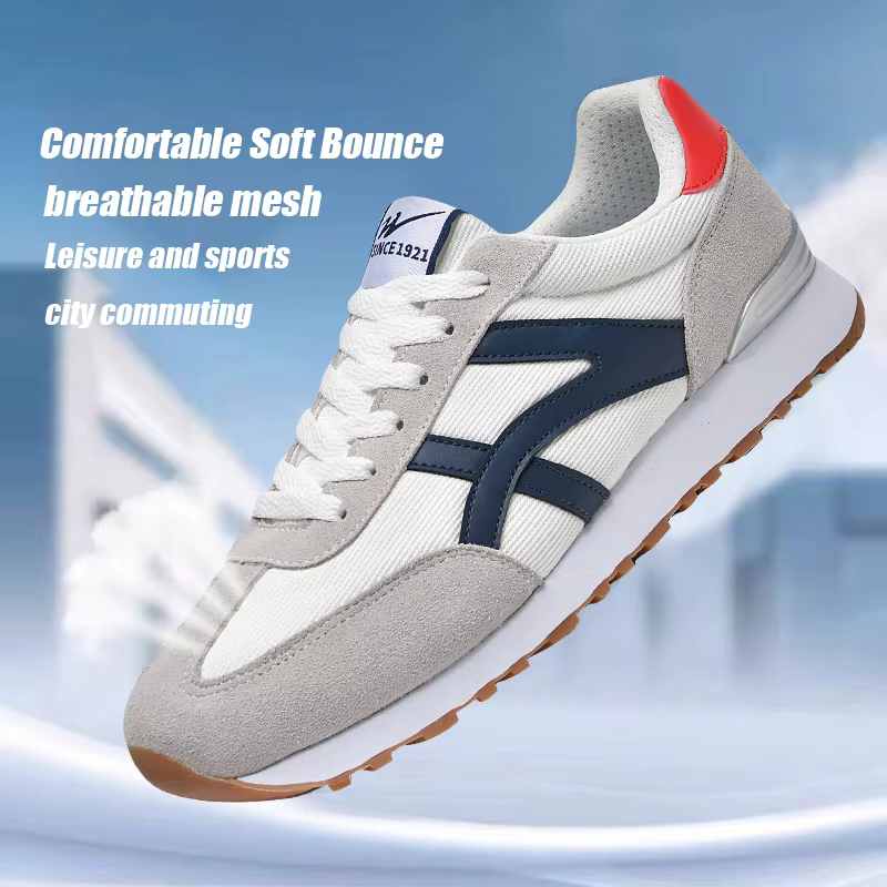 Chaussures de sport rétro à semelle épaisse Double Star