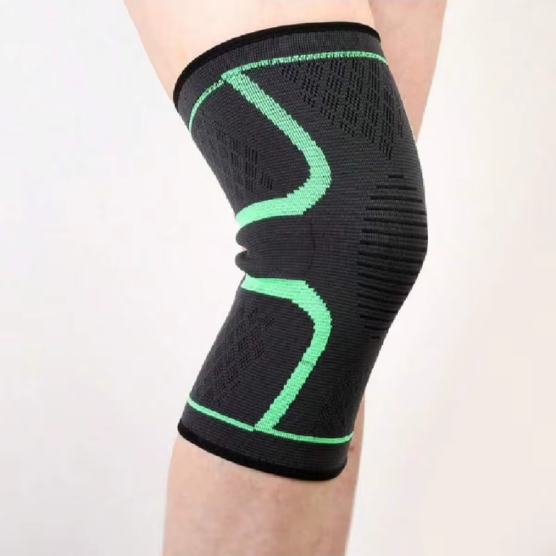 Manchon de soutien du genou à Compression élastique et respirant, 1 pièce, pour basket-ball, course à pied, cyclisme