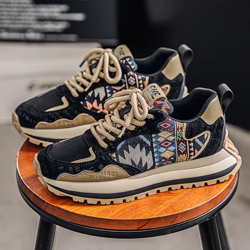 Hommes à la mode Sneaker confortable à semelles épaisses chaussures décontractées