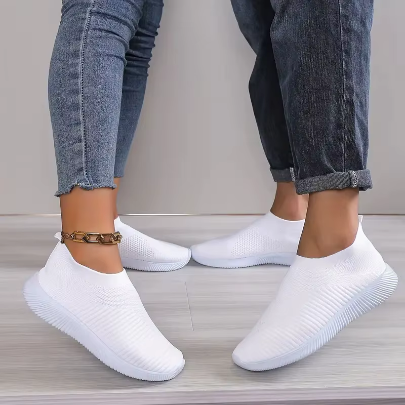 Baskets de couleur unie pour femmes
