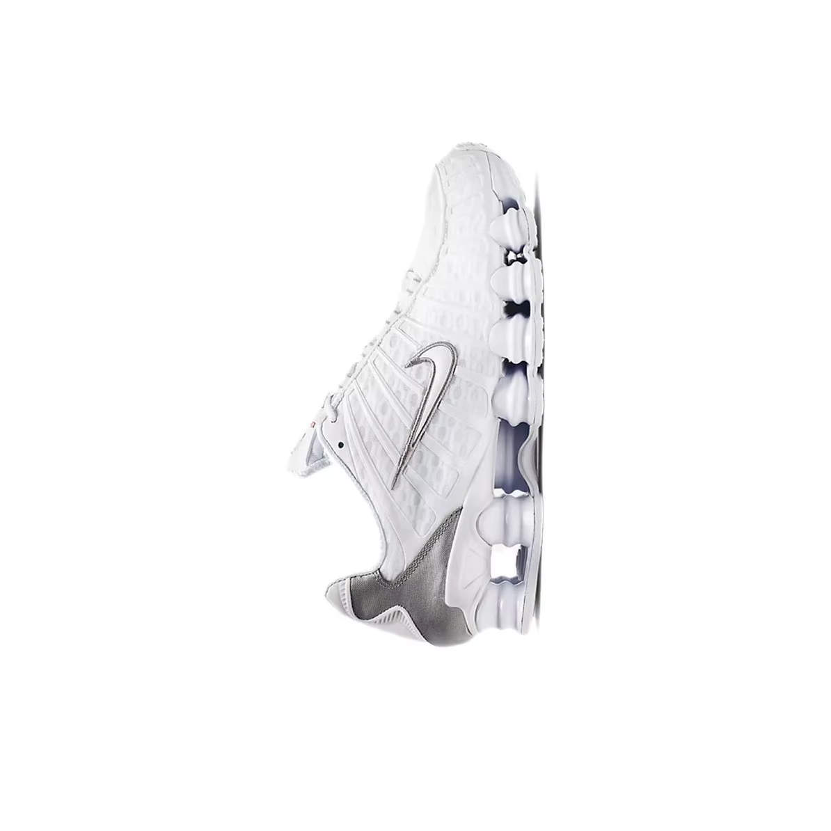 Nike Shox Tl Blanc Argent Métallisé